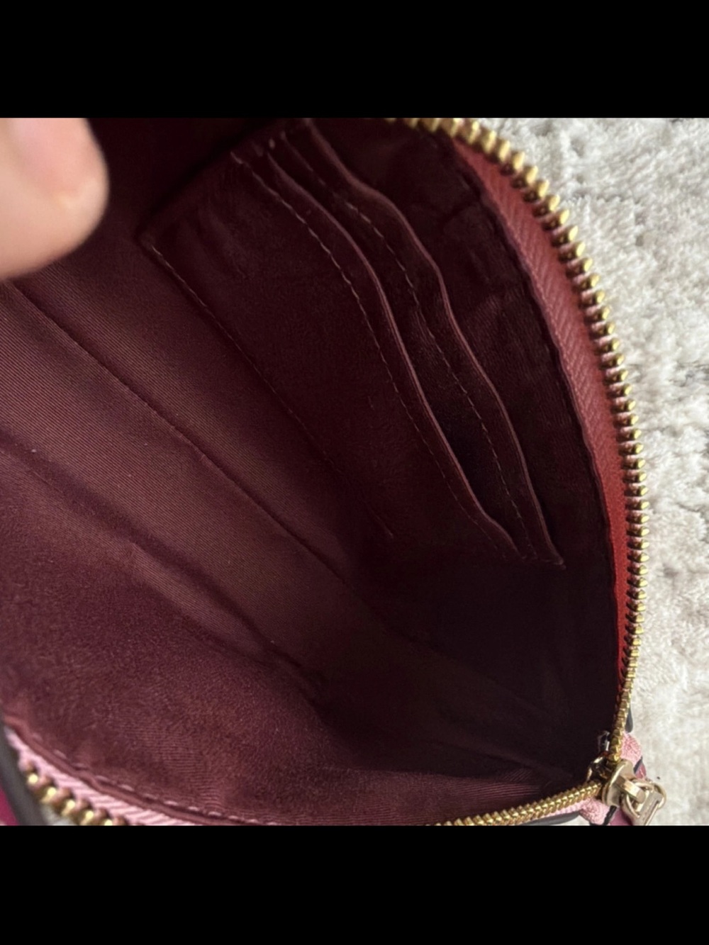 Coach Pink Cherry Mini Shoulder Bag with Gold Hardware - Picture 5 of 11